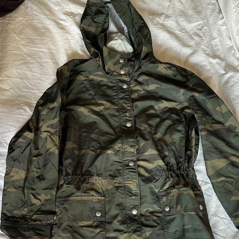 J. Crew Green Camouflage Utility Jacket